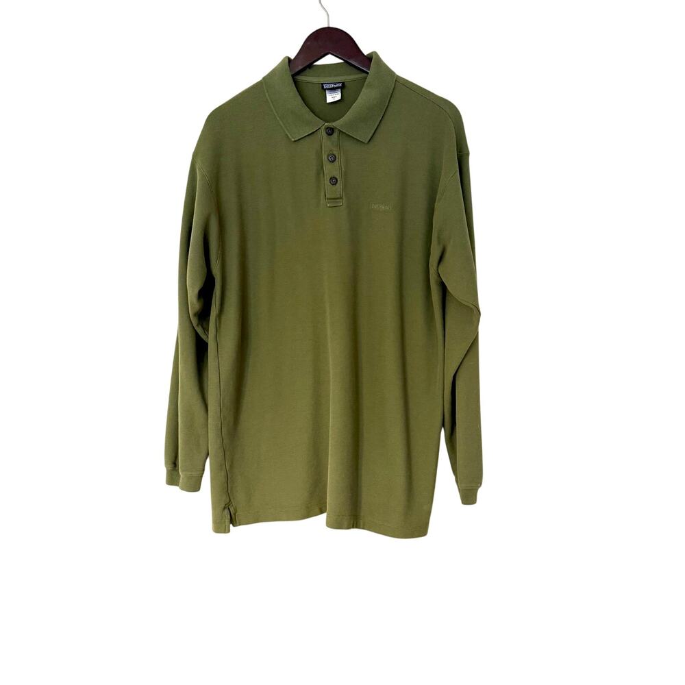 Patagonia Green Long Sleeved Polo Shirt